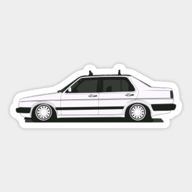 VW Jetta MK2 Vokswagen Sticker TeePublic